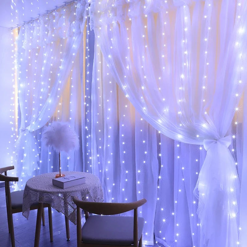 Ethereal Glow Panels - LED Curtain for Elegant Home Décor