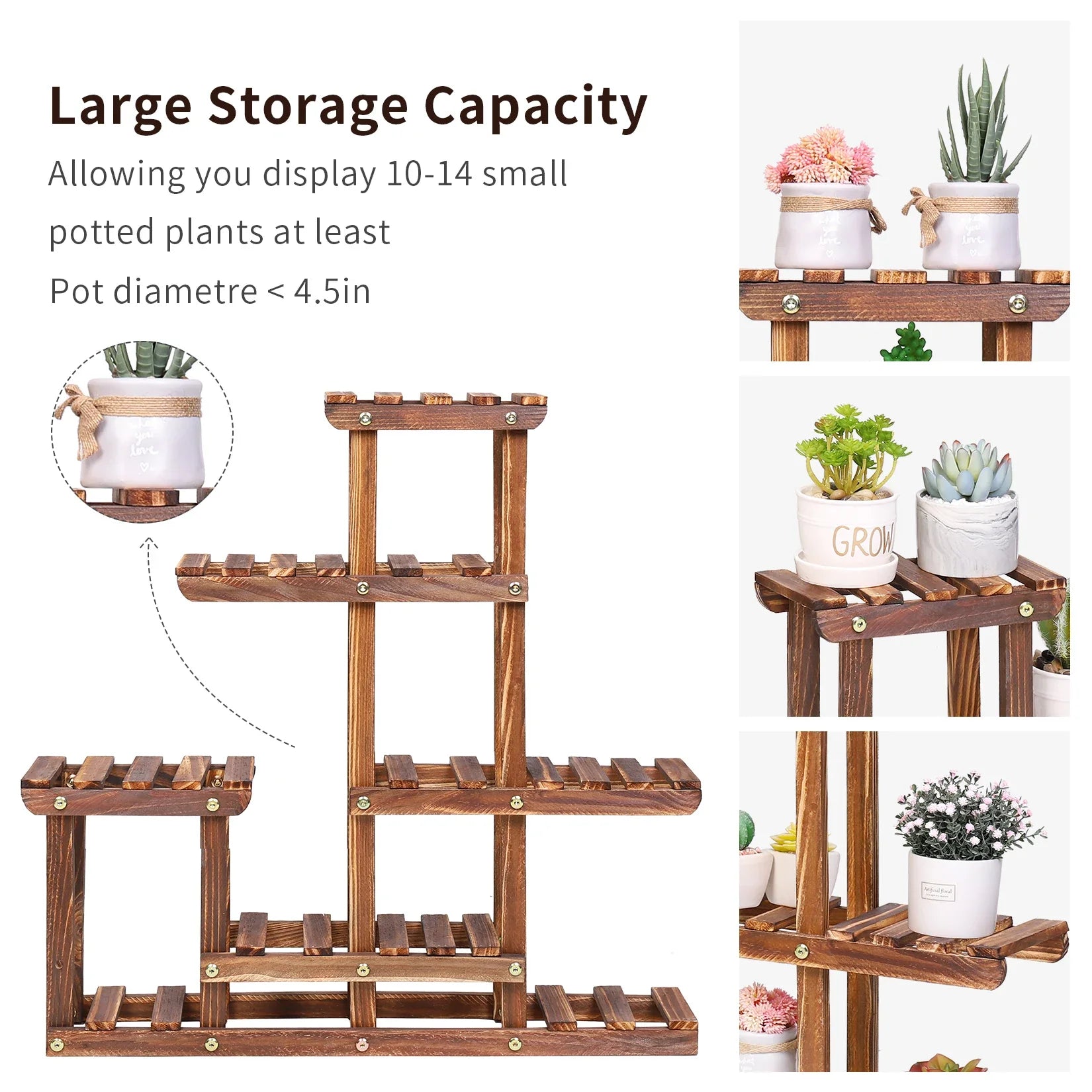 Multi-tiered Plant Stand 6 Tiers
