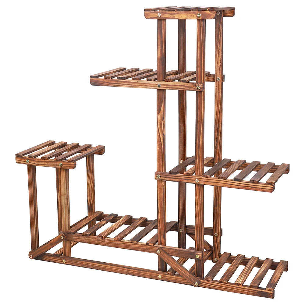 Wood Plant Flower Stand