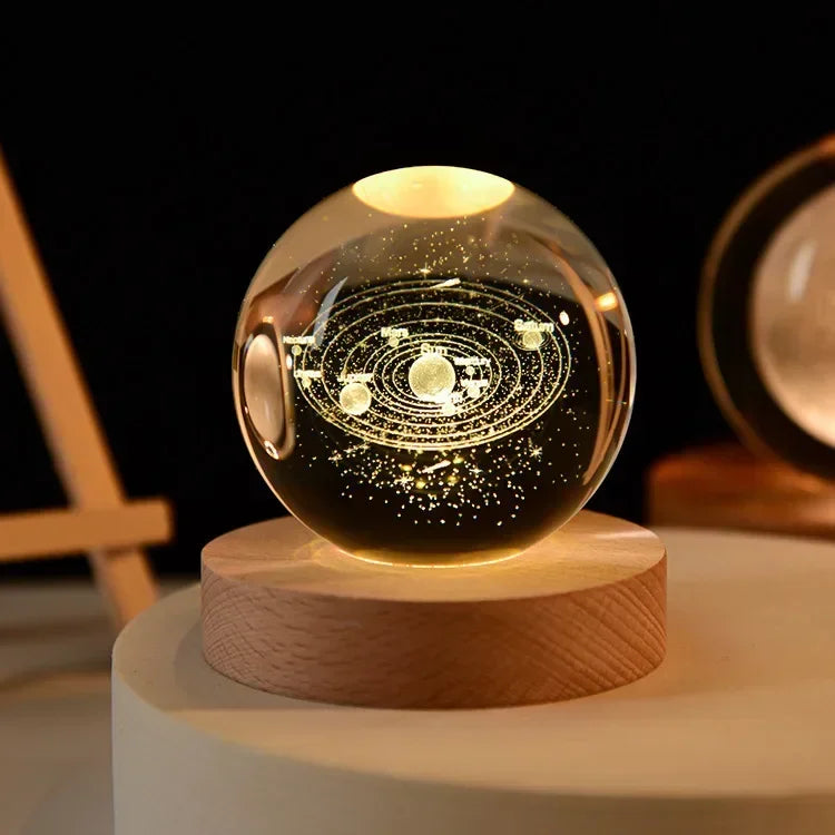 6cm spherical 3d decorative lamp
