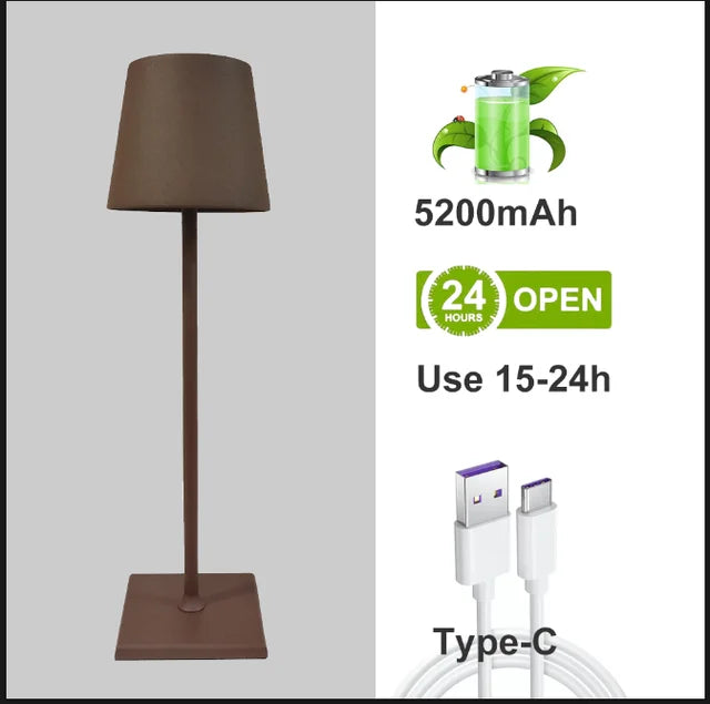 Aluminum Alloy Desk Lamp Rechargeable