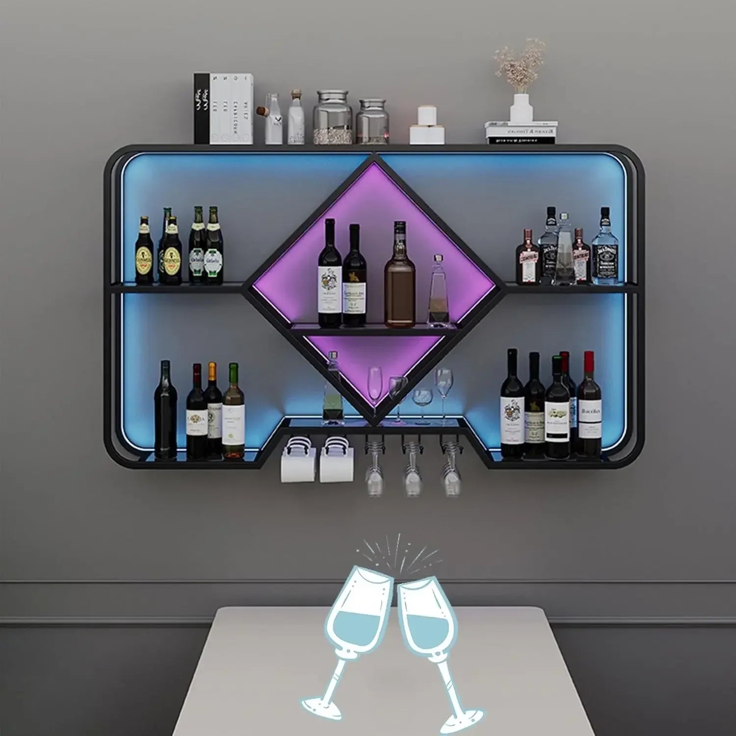 Wall Wine Bar Shelves