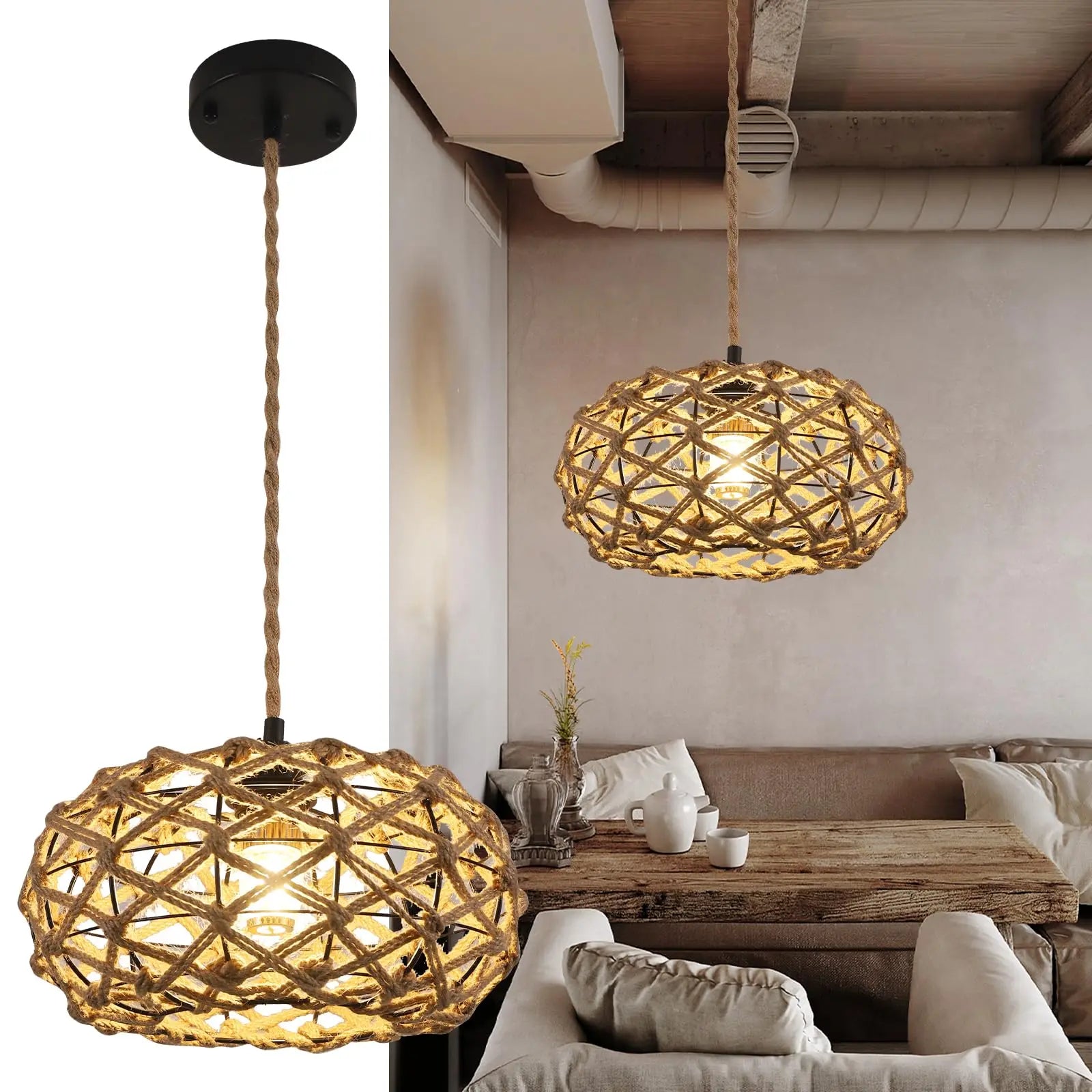 Woven Pendant Light