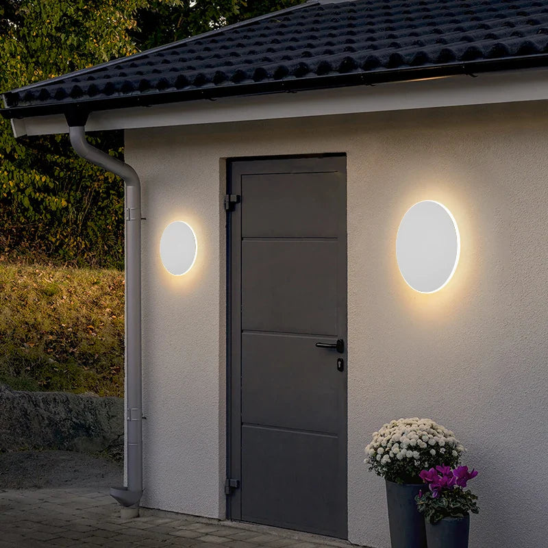 LED Up Down Wall Light in Black or White