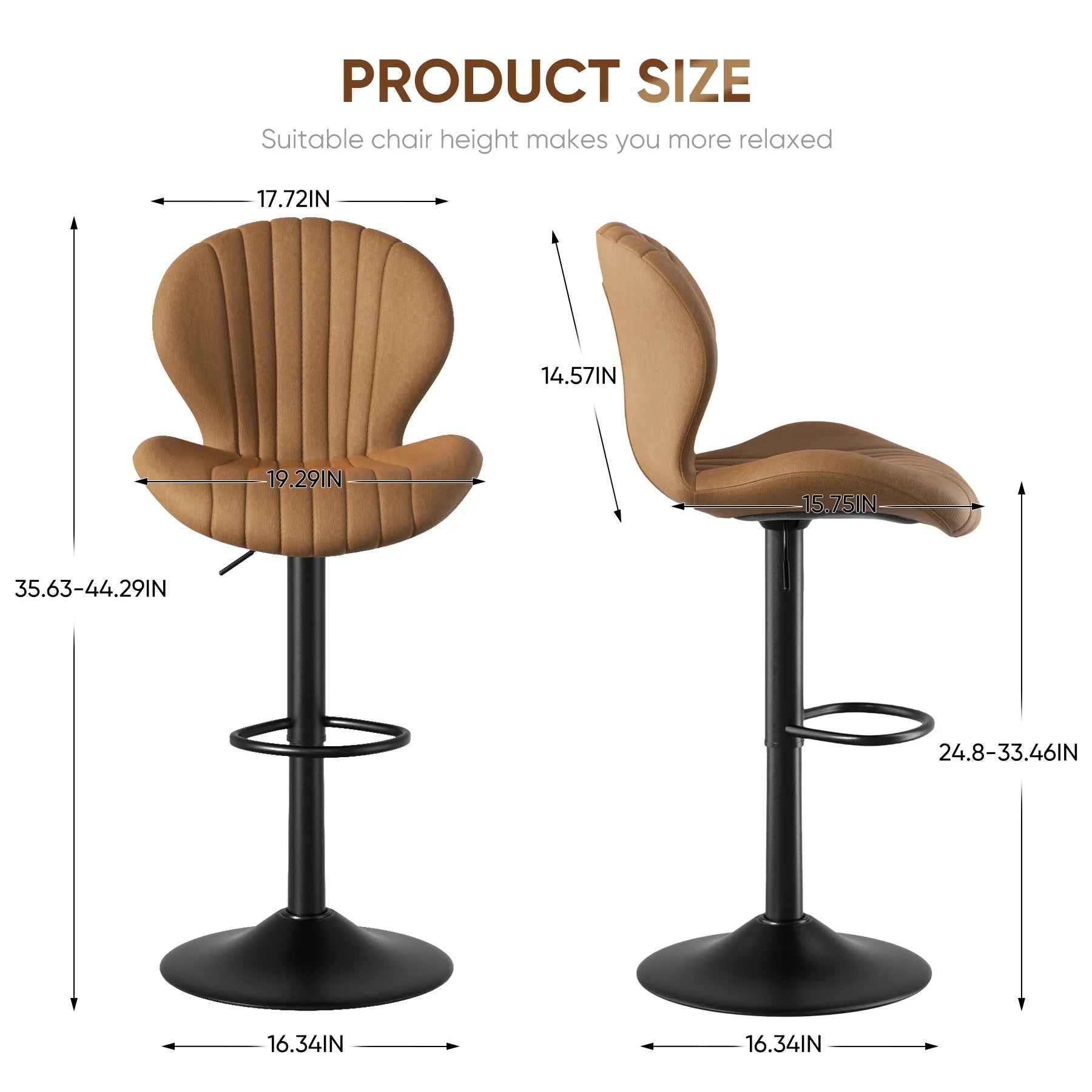 Backrest Bar Stools Luxury