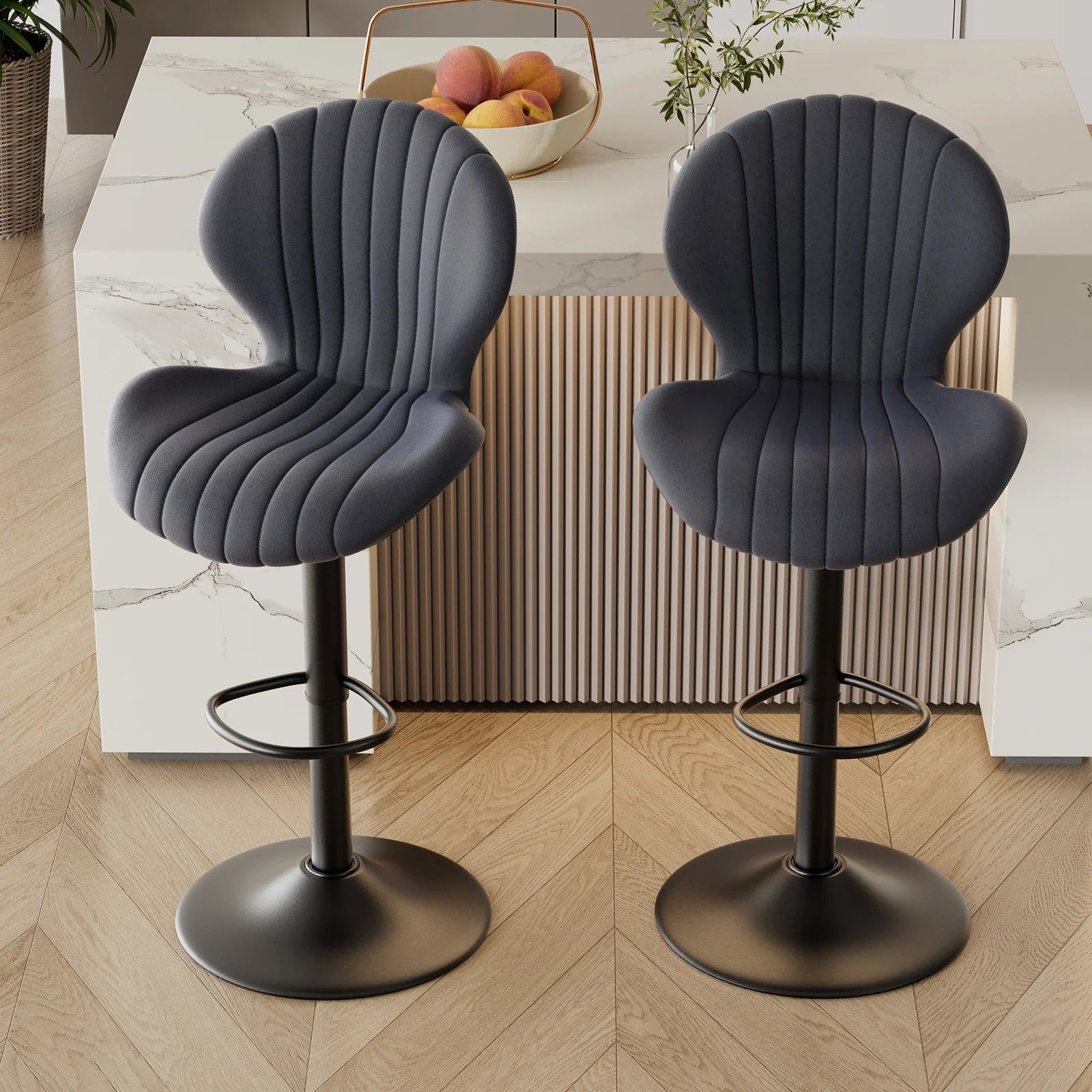 Backrest Bar Stools Luxury