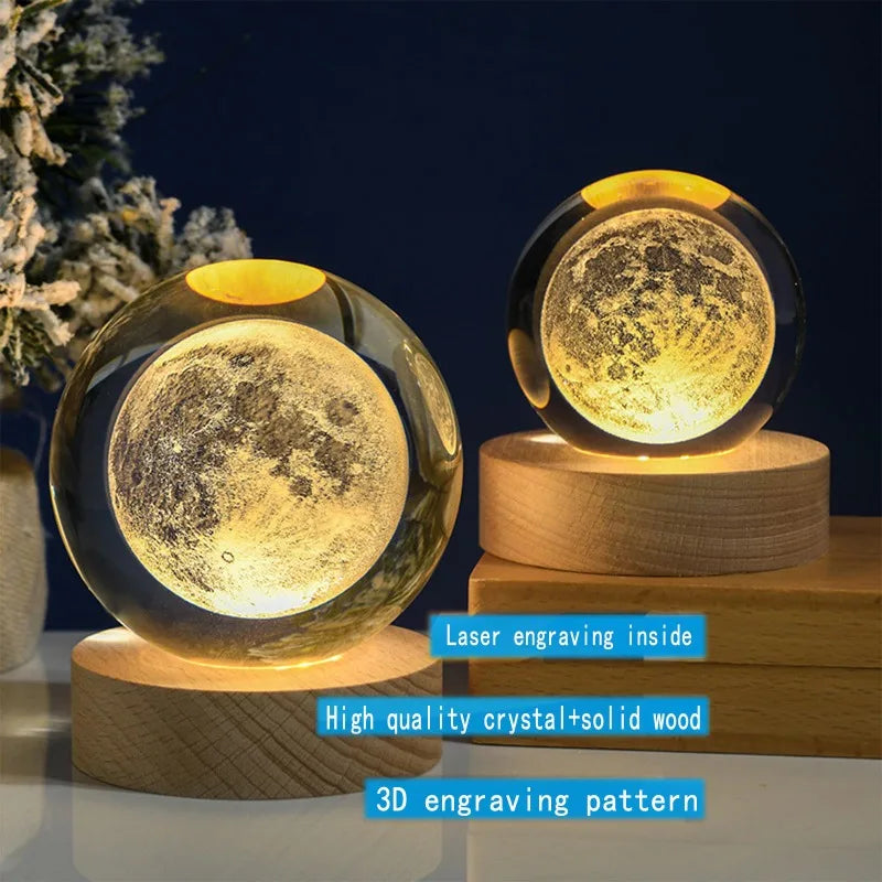 6cm spherical 3d decorative lamp