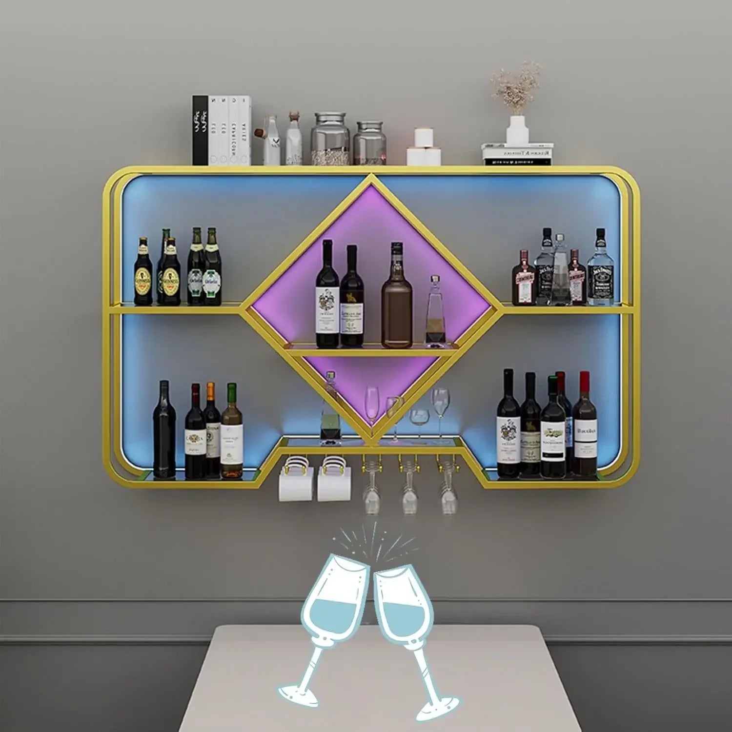 Wall Wine Bar Shelves