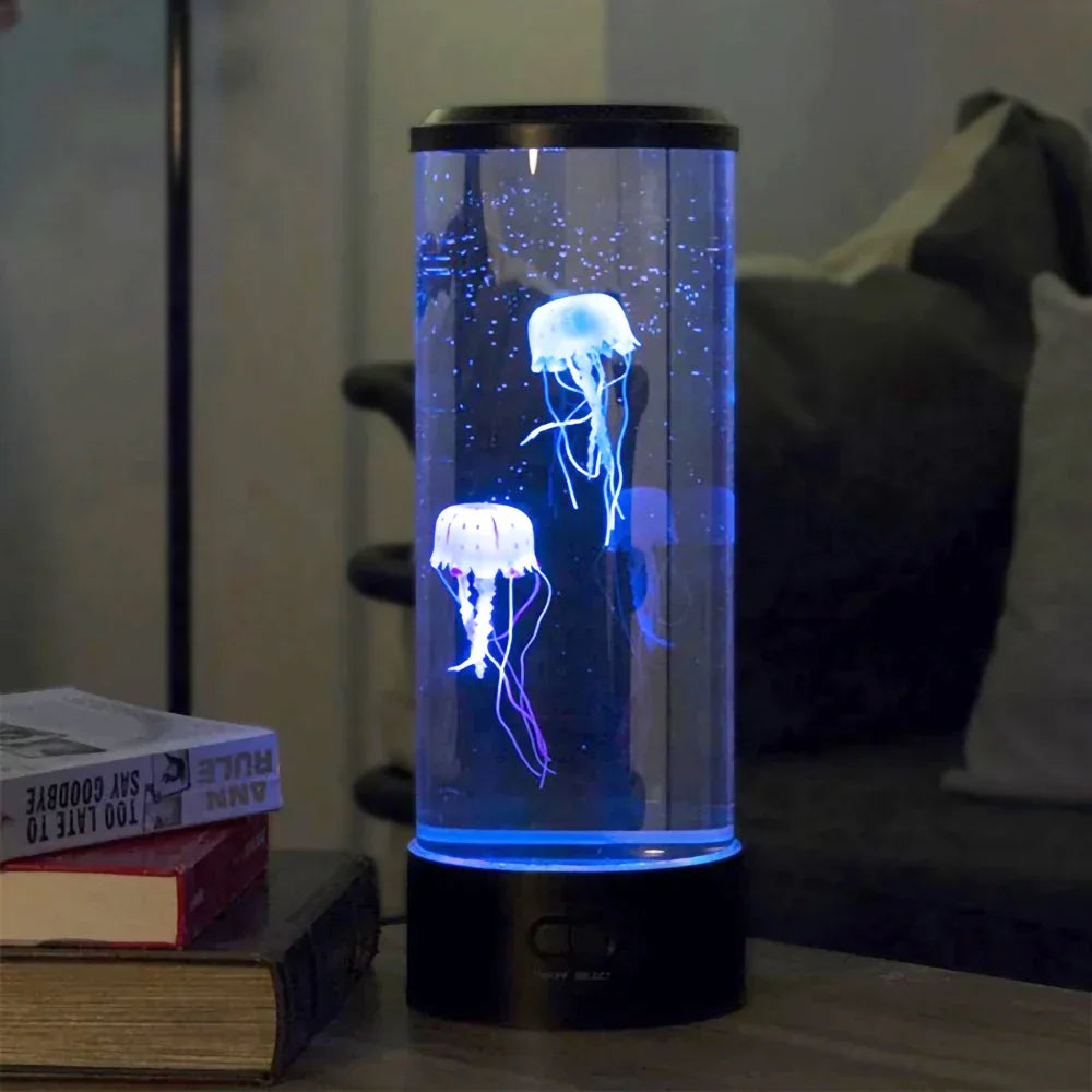 Color changing jellyfish lamp, USB/battery powered.