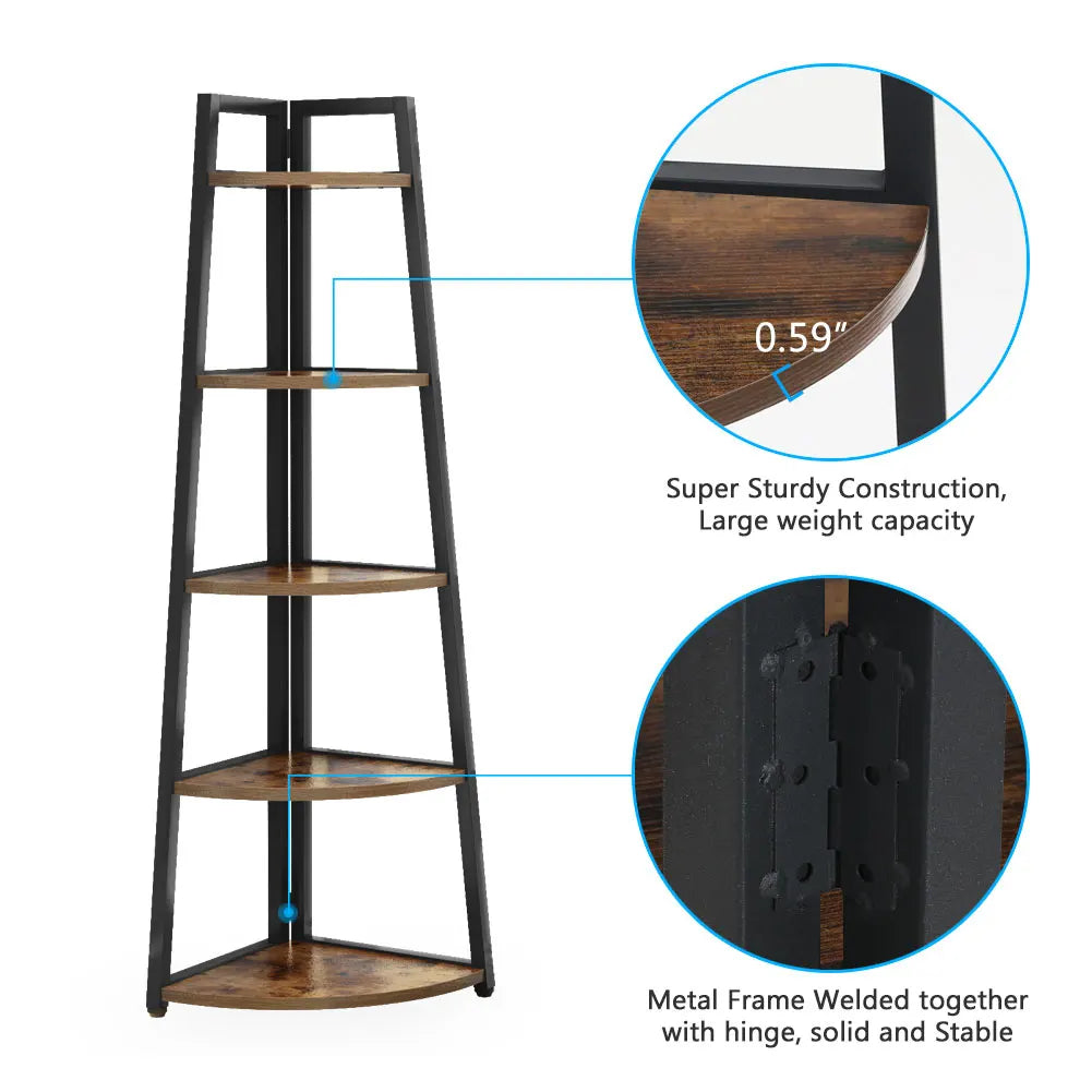 Tribesigns Bookcase Corner