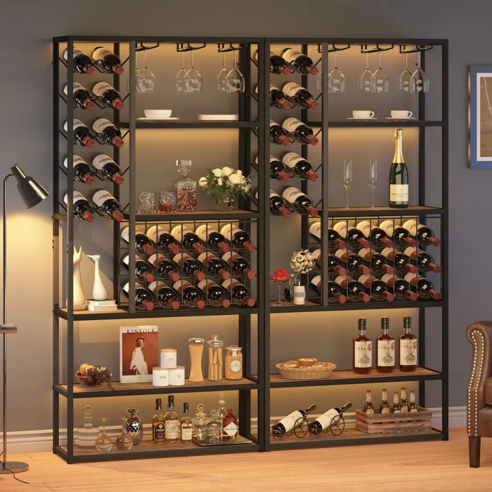 Tall Wine Bar Cabinet Industrial