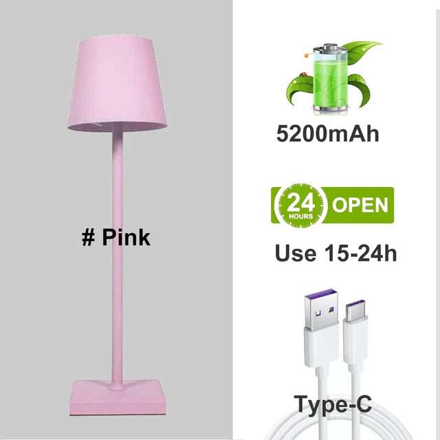 Aluminum Alloy Desk Lamp Rechargeable