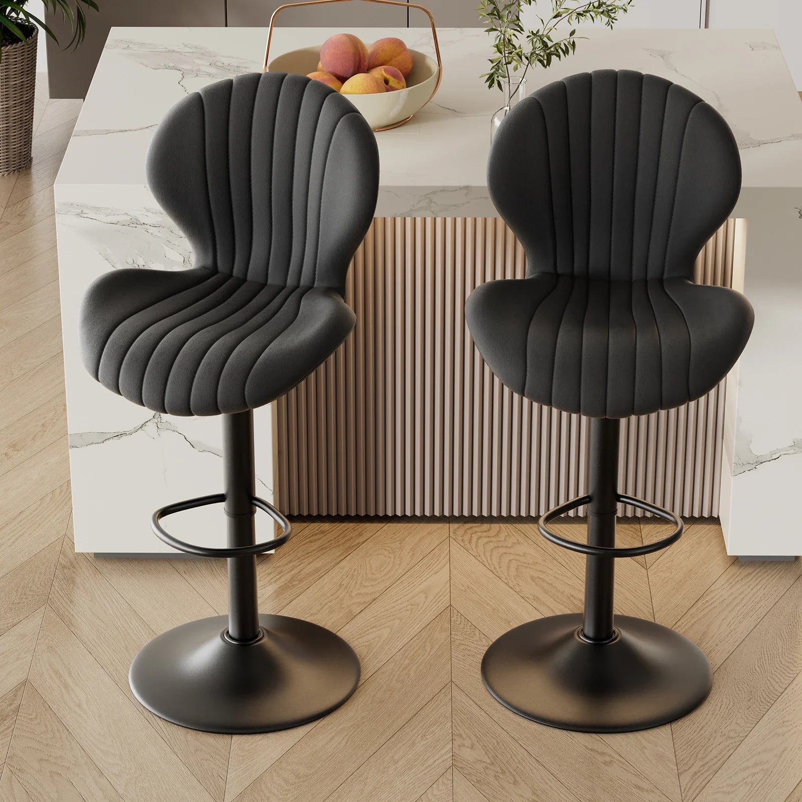 Backrest Bar Stools Luxury