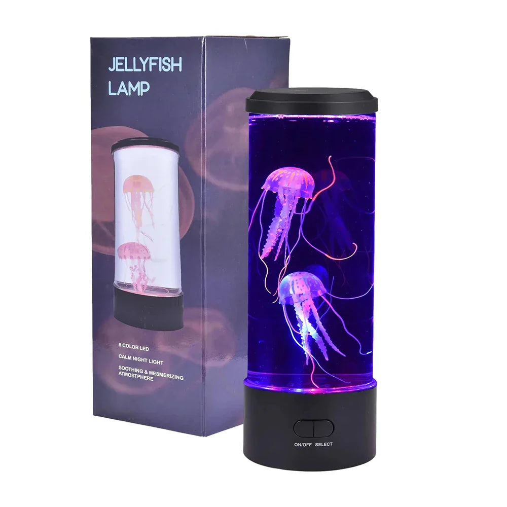 Color changing jellyfish lamp, USB/battery powered.