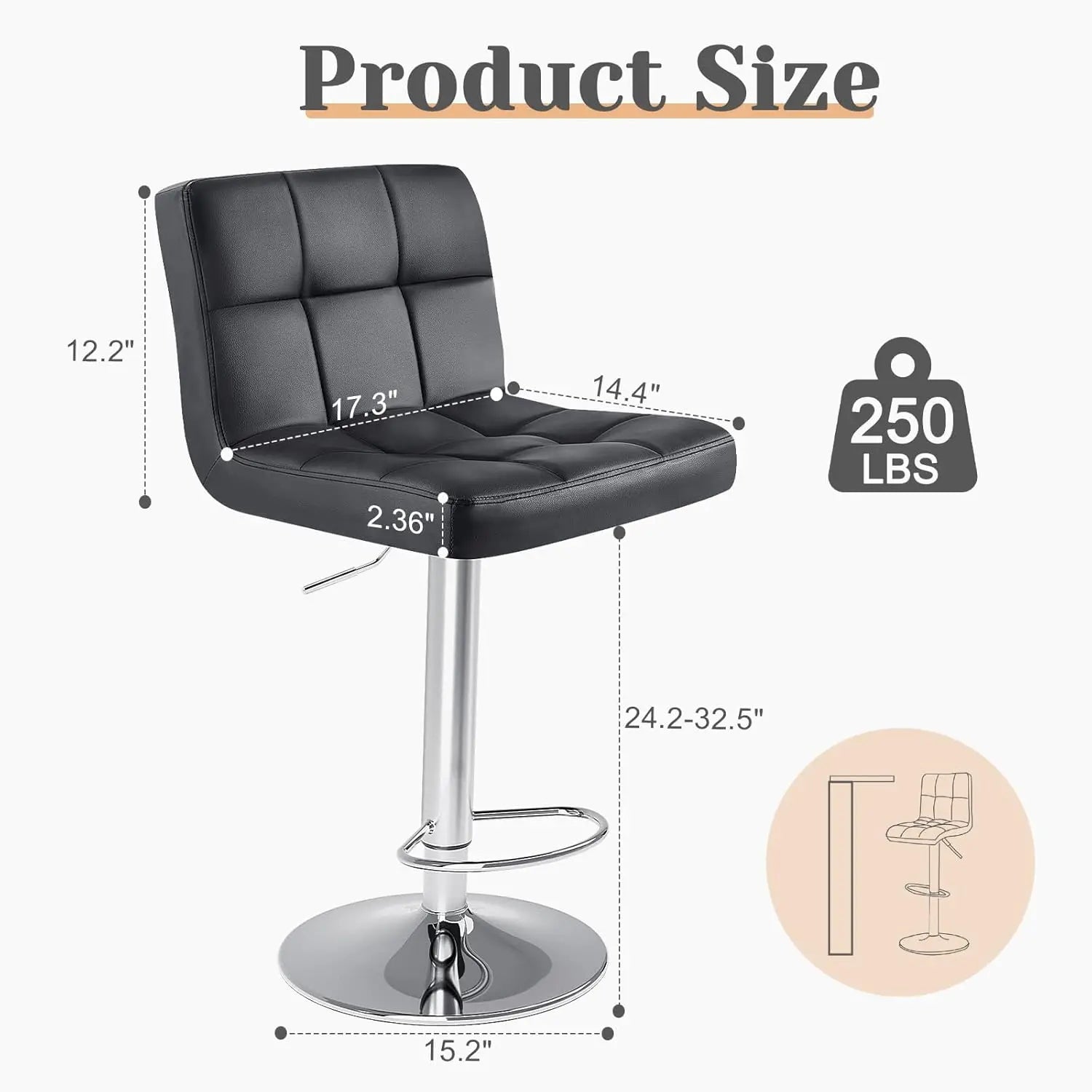 Bar Stools Set of 4