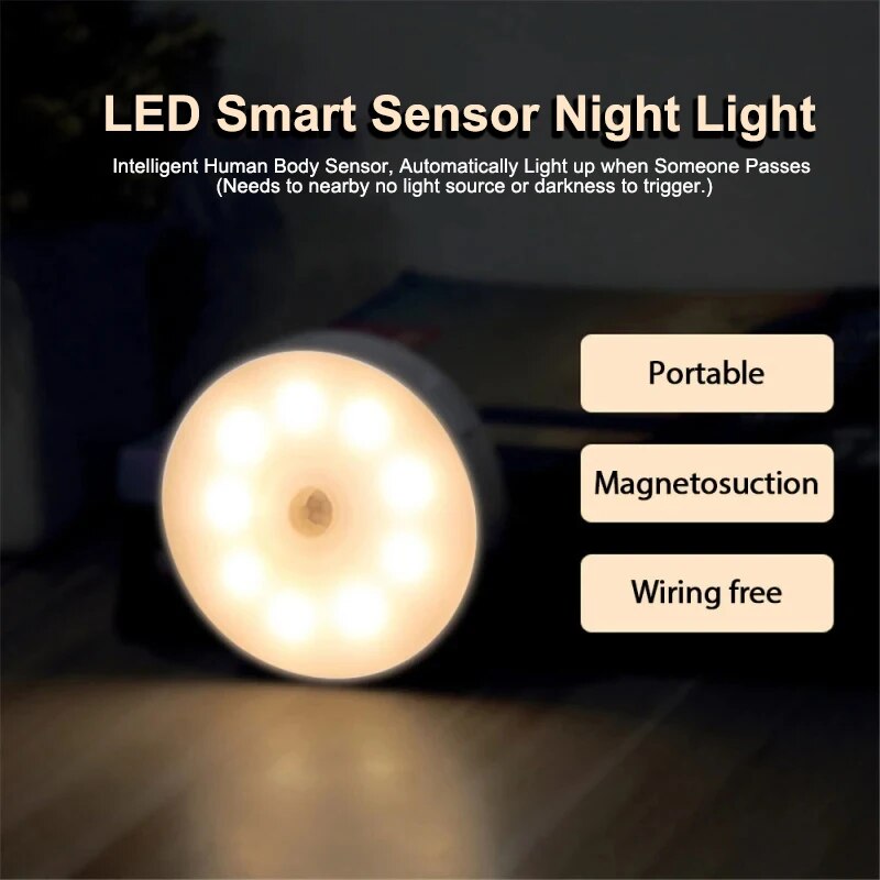 Wireless Magnetic Emergency LED Light - USB Charging